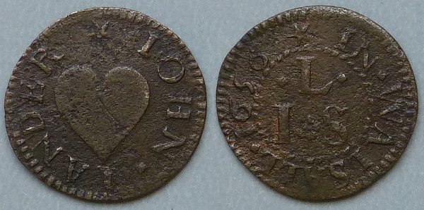 Walsall, John Lander 1656 farthing Walsall, John Lander 1656 farthing
